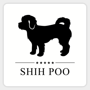 Shih Poo Black Silhouette Magnet